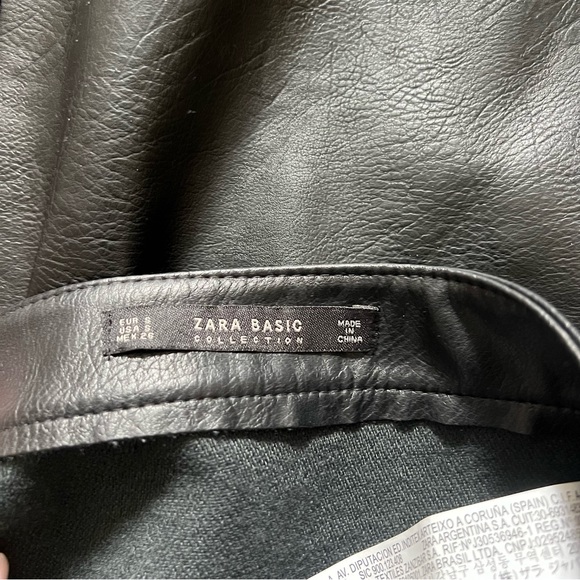 Zara Leather Mini Skirt - Picture 4 of 4